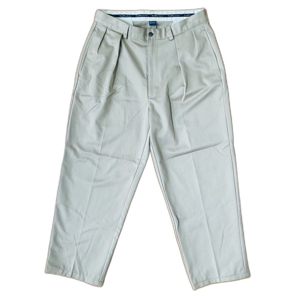 Vintage Polo Ralph Lauren Polo Chino Pleated Khakis Mens 33/27